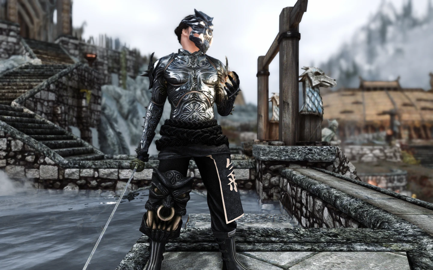 Elven Death Knight Armors Collection HDT SMP SE at Skyrim Special