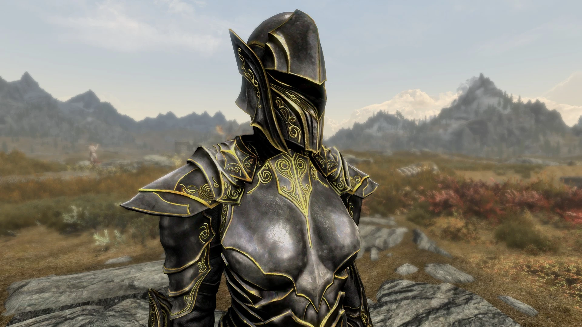 ebony wolf armor re texture at skyrim nexus mods and community.