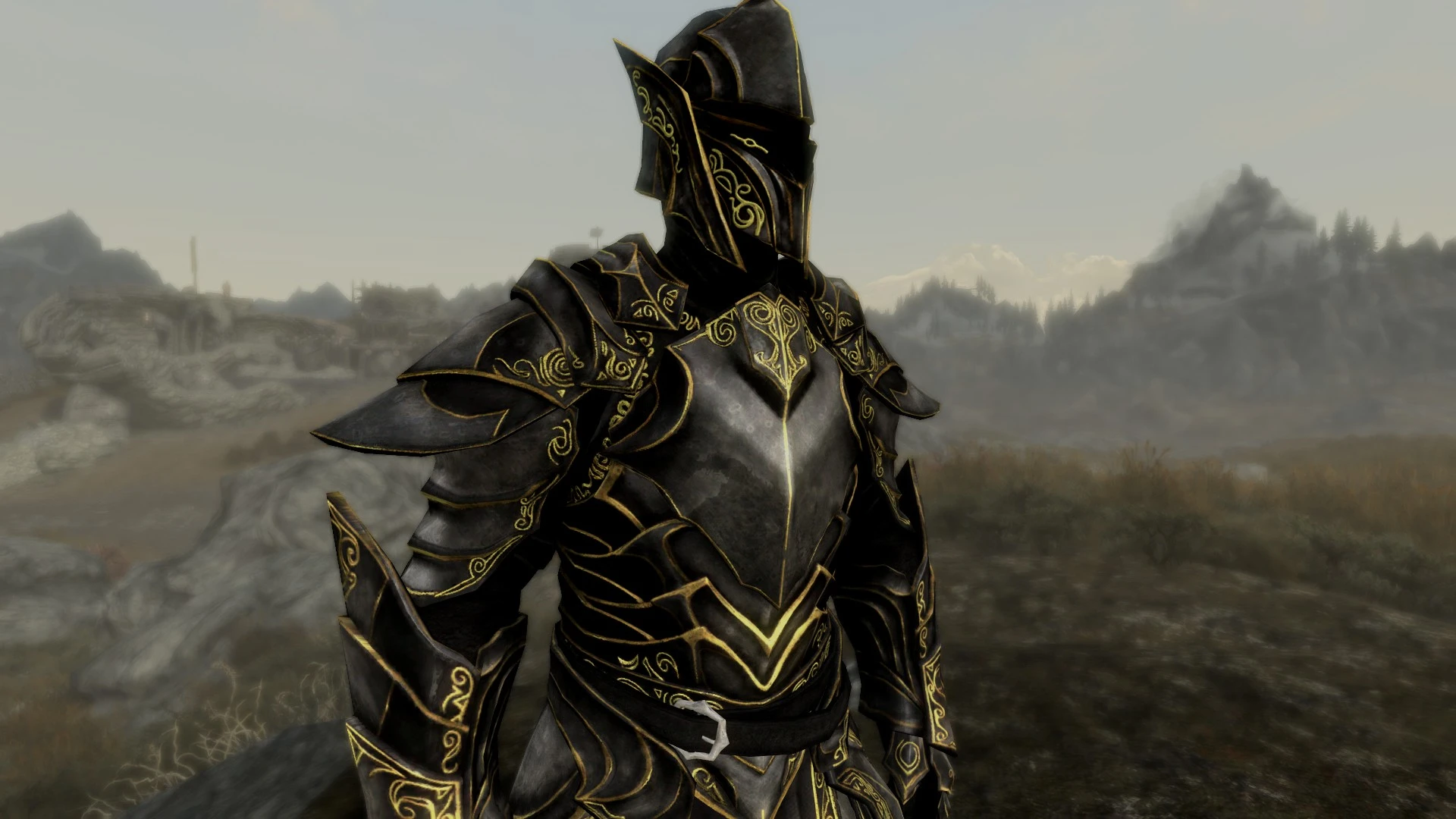 amidianborn ebony mail armor at skyrim nexus mods and community.