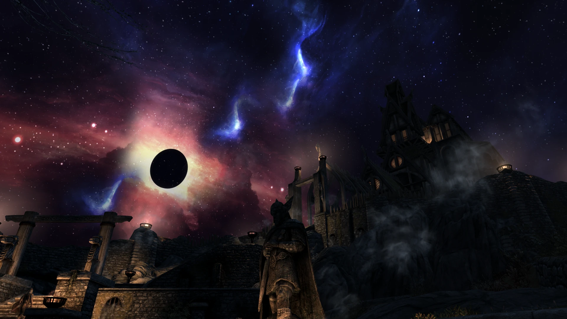 Stars And Galaxy Retexture With A Blackhole Rskyrimmods