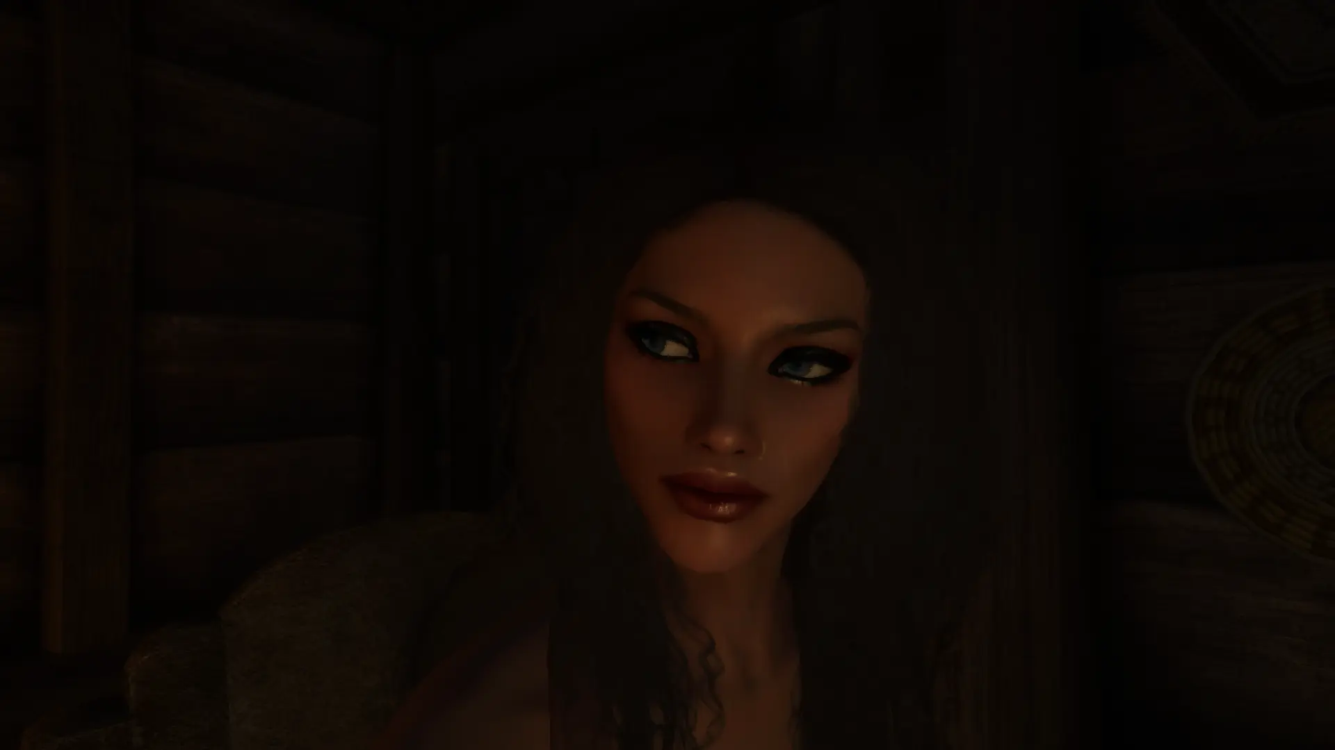 Jet Black Thick Eye Liner for CBBE The Pure SE LE at Skyrim Special