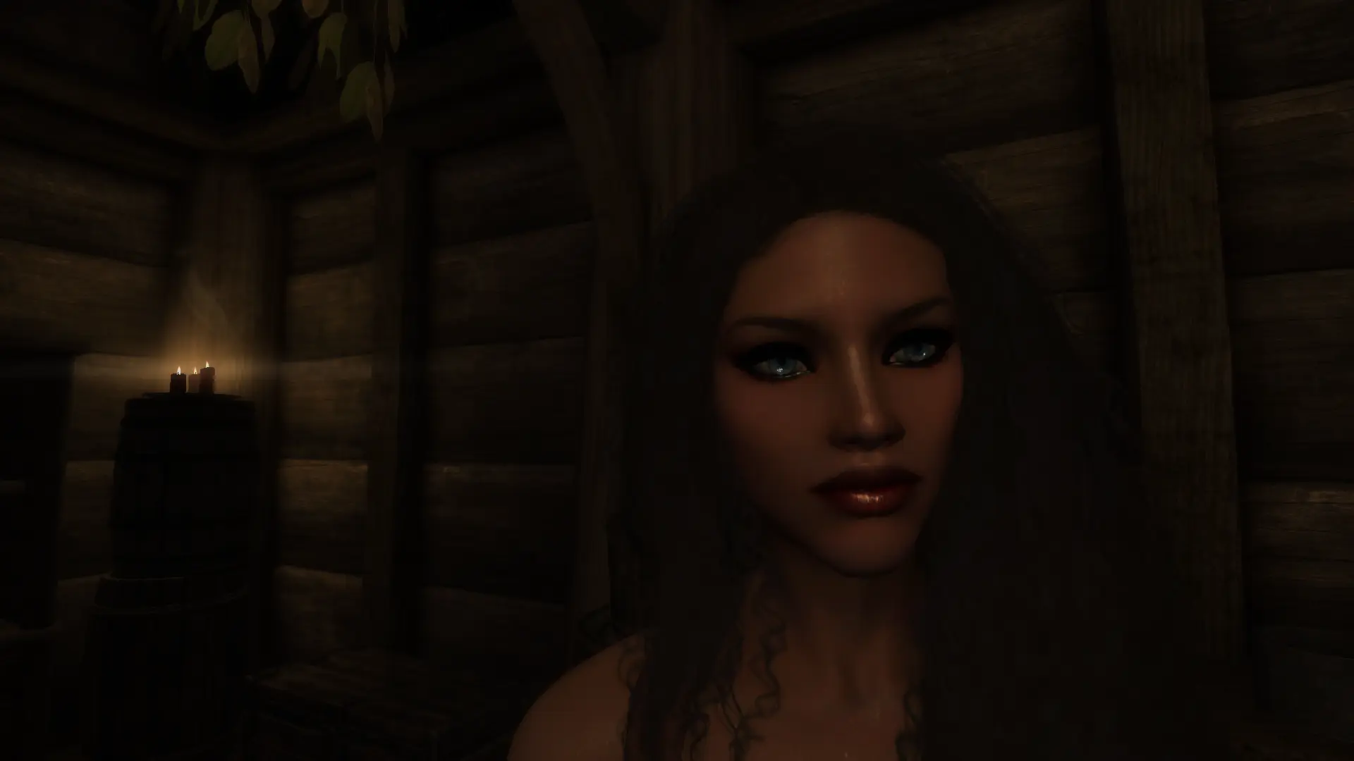 Jet Black Thick Eye Liner for CBBE The Pure SE LE at Skyrim Special