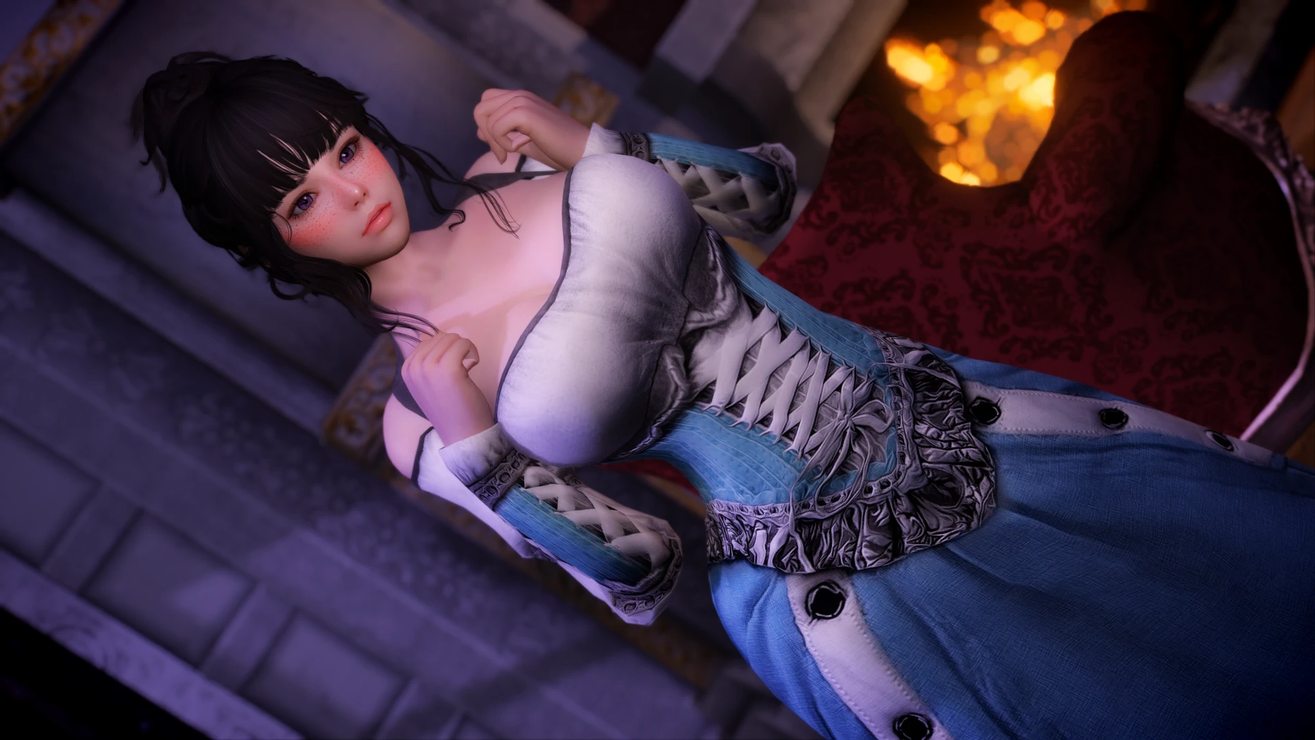 Maid Outfits Sse Cbbe Bodyslide With Physics At Skyrim Special