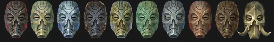 Unarmored Dragon Priest Masks at Skyrim Special Edition Nexus - Mods ...