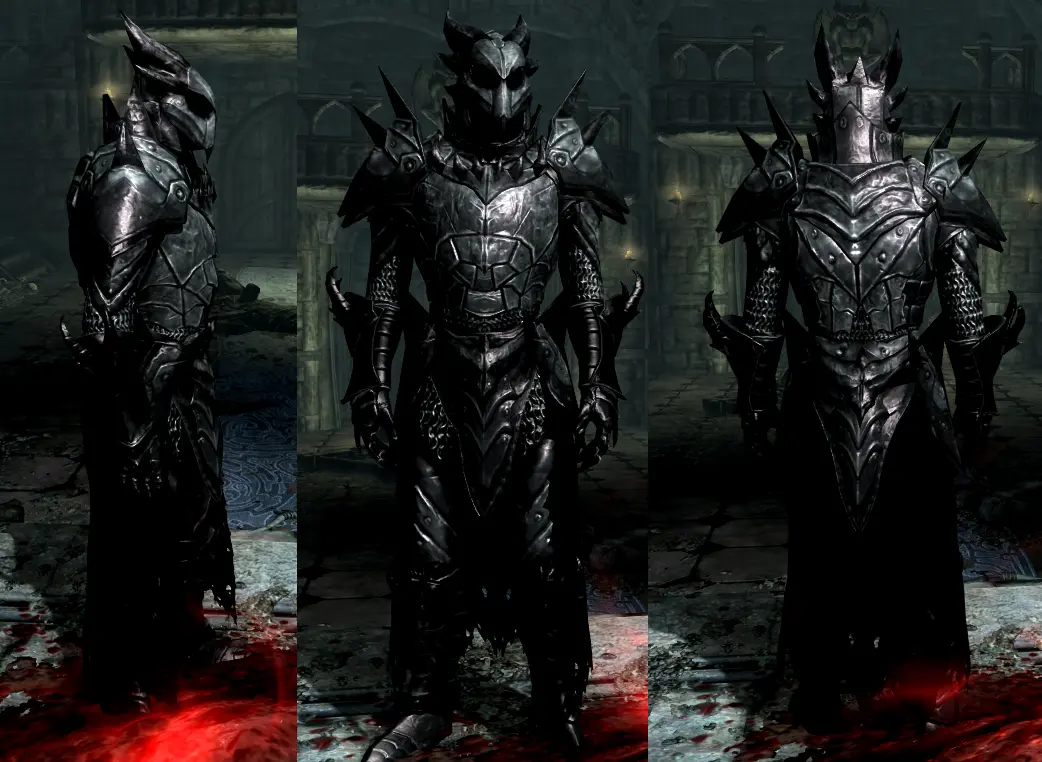 Mihail Daedric Light Armor Replacer Version at Skyrim Special Edition ...