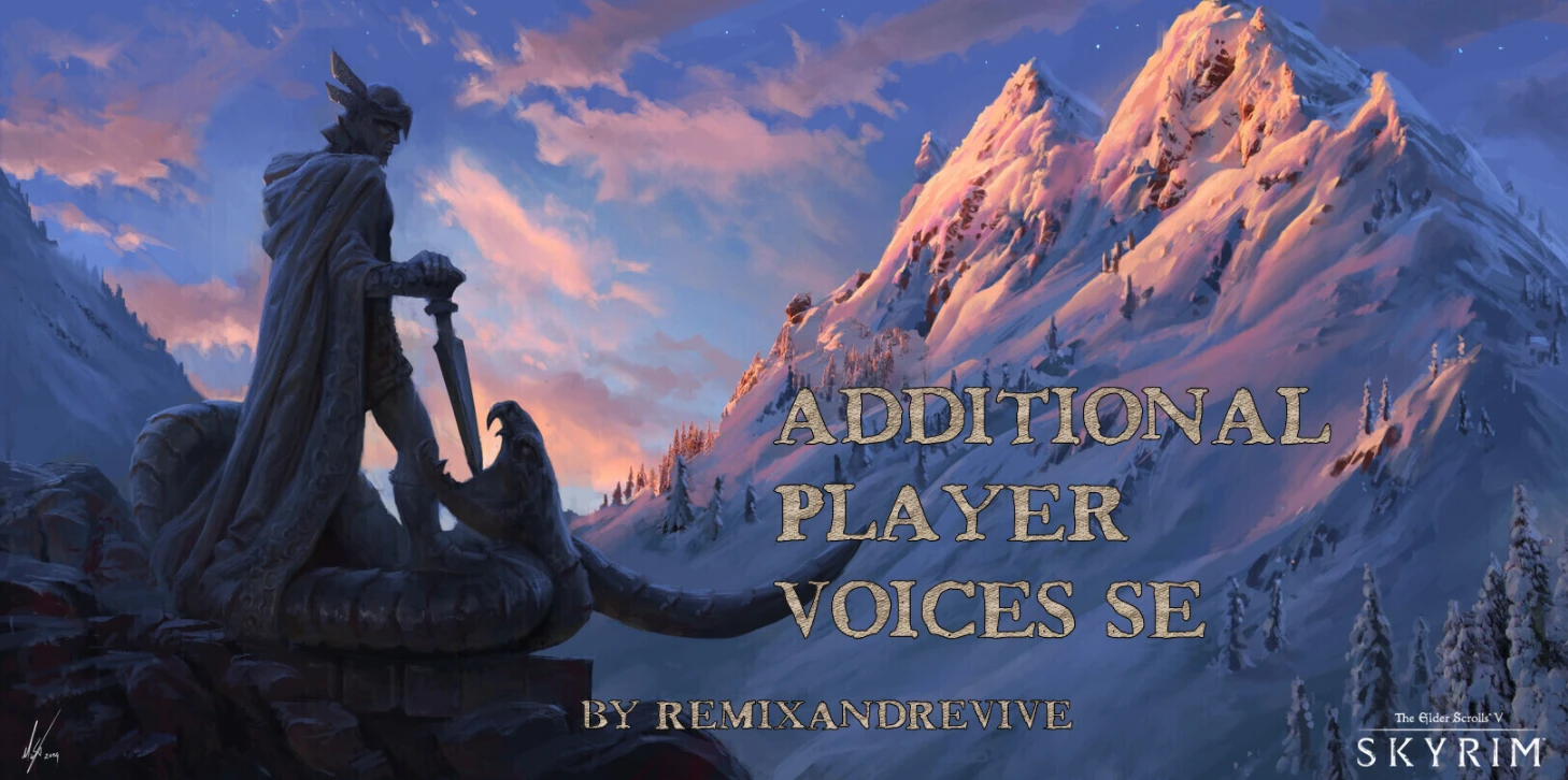 skyrim se mod additional player voices for sse