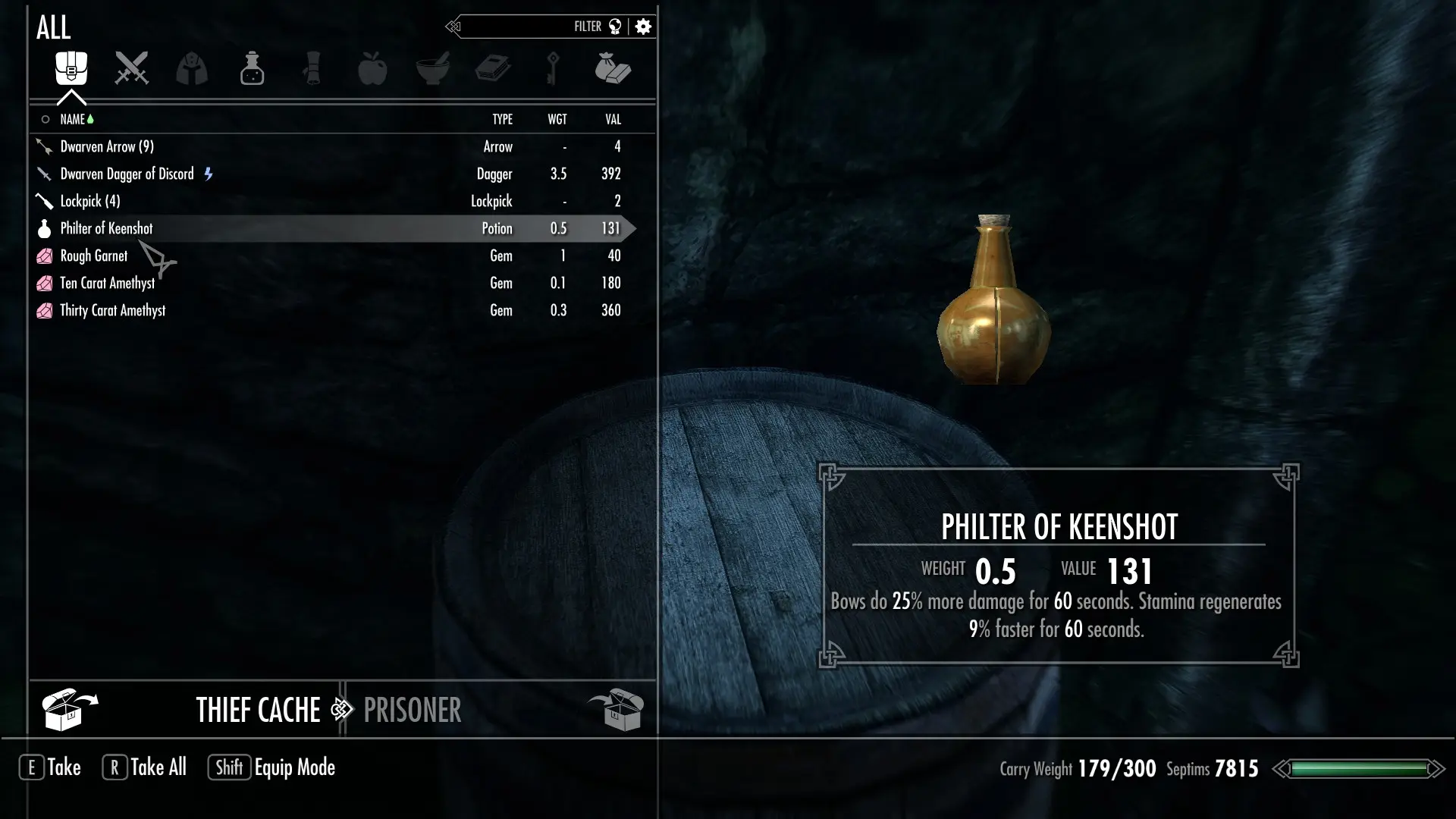 Distributed Thieves Guild Special Potions At Skyrim Special Edition 