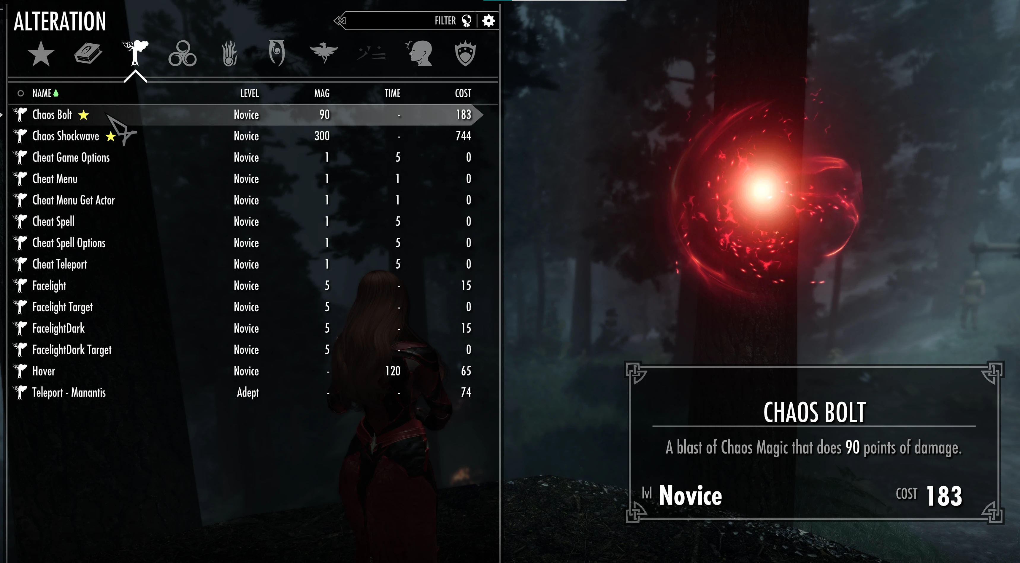 Scarlet Witch - CotR Breton Preset and Spells at Skyrim Special Edition  Nexus - Mods and Community