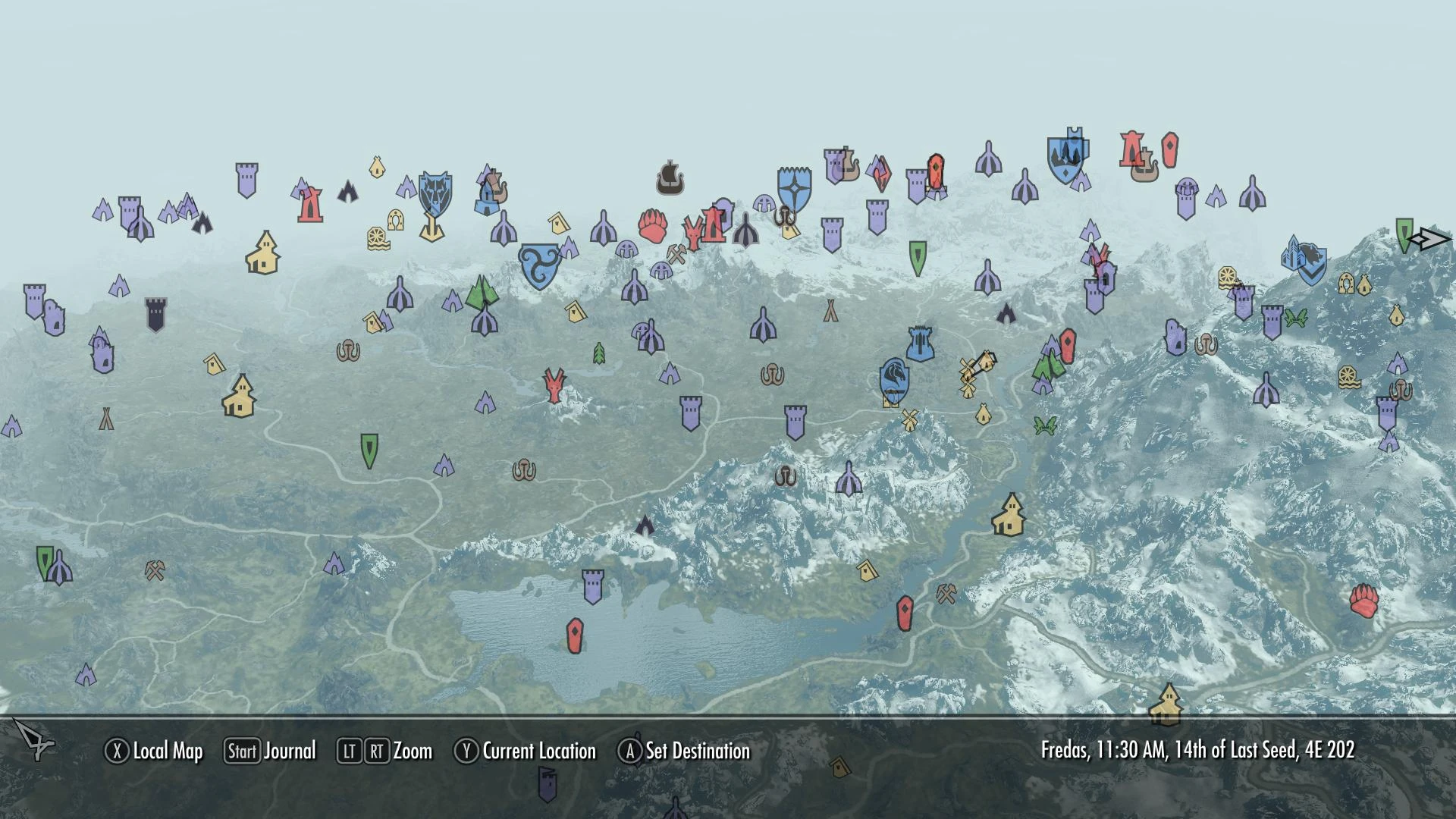 Карта со всеми метками. Карта скайрим 5. The Elder Scrolls 5 Skyrim карта. Скайрим мод цветные маркеры на карте.