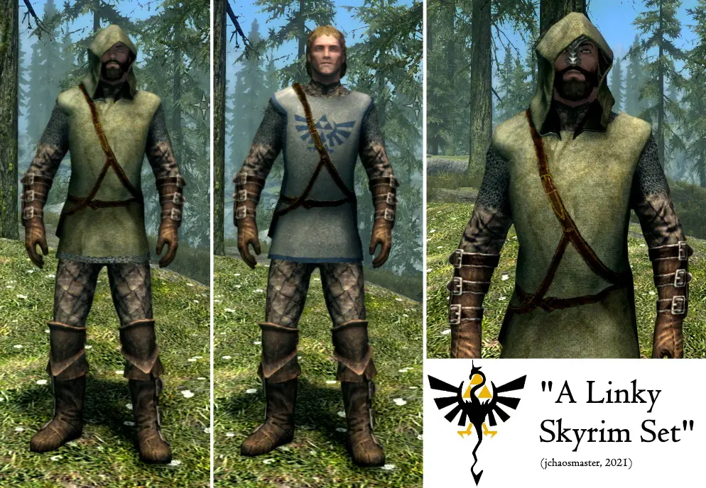 Green Traveler Armor and Links Trainee Tunic at Skyrim Special Edition ...