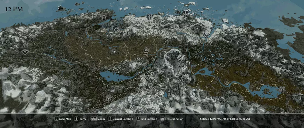 skyrim special edition мод карта