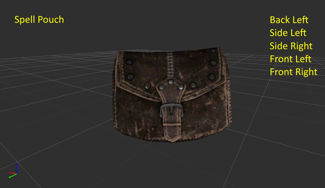 AE Bandolier Pouches Waterskins and Rolls at Skyrim Special Edition ...