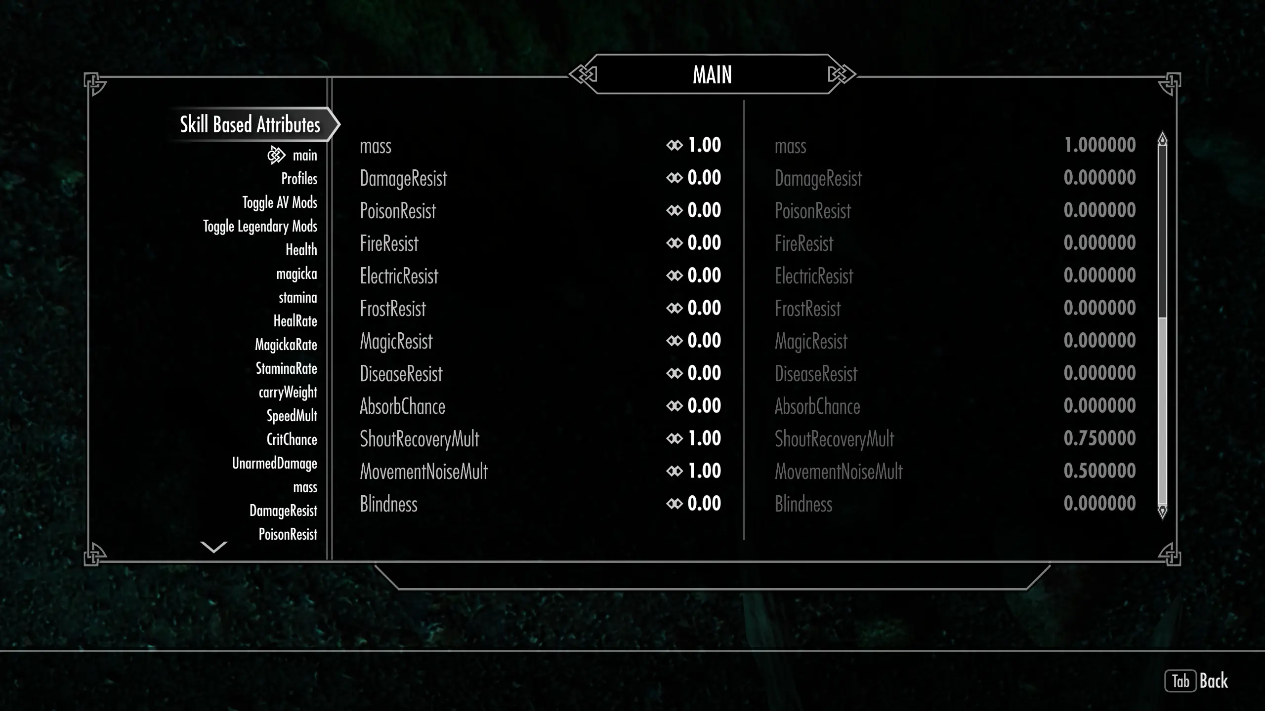 Skill Based Attributes (Dynamic Actor Values) at Skyrim Special Edition ...