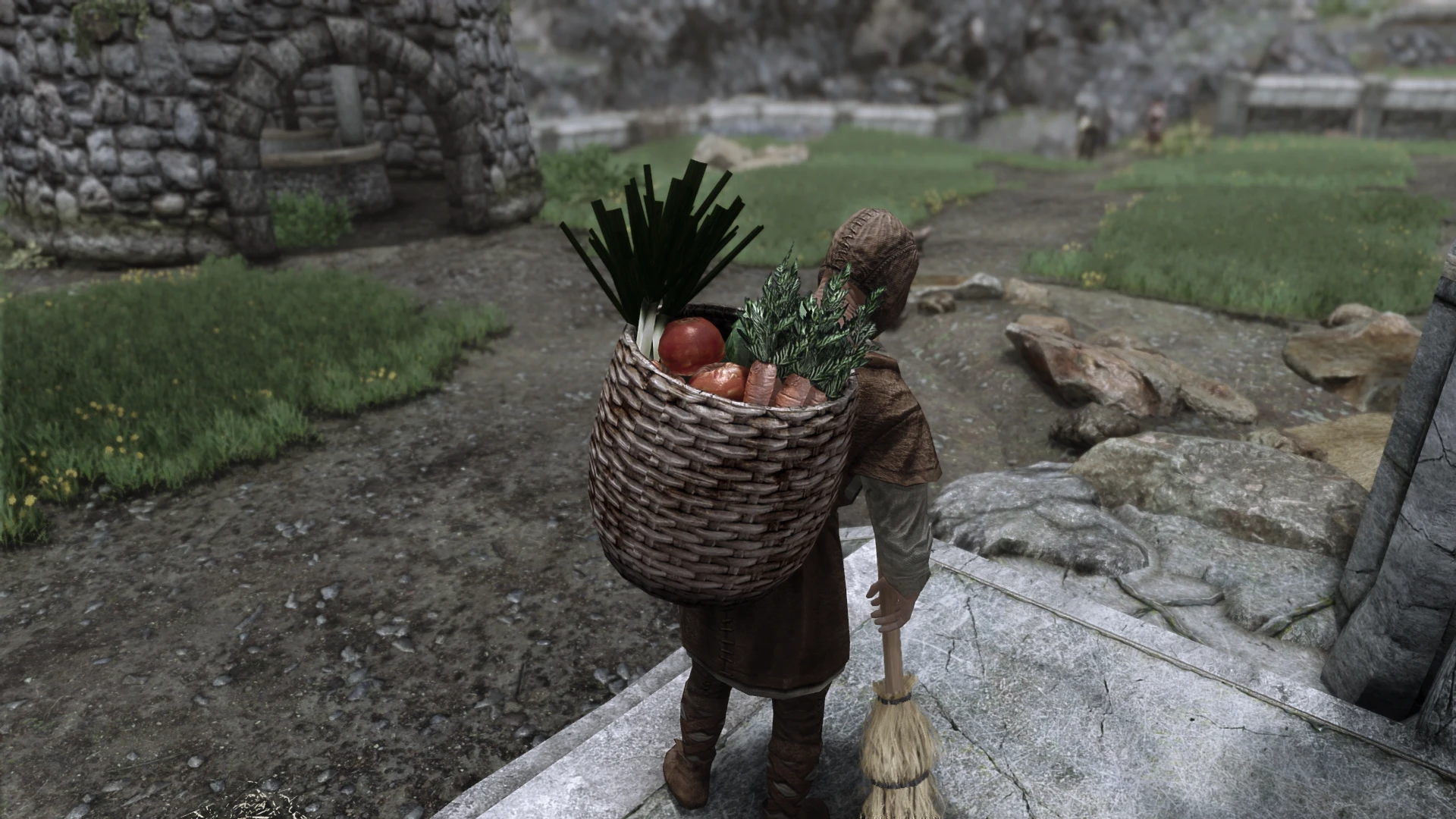 Detailed NPCs - Basket Backpack for NPCs (SPID) at Skyrim Special ...