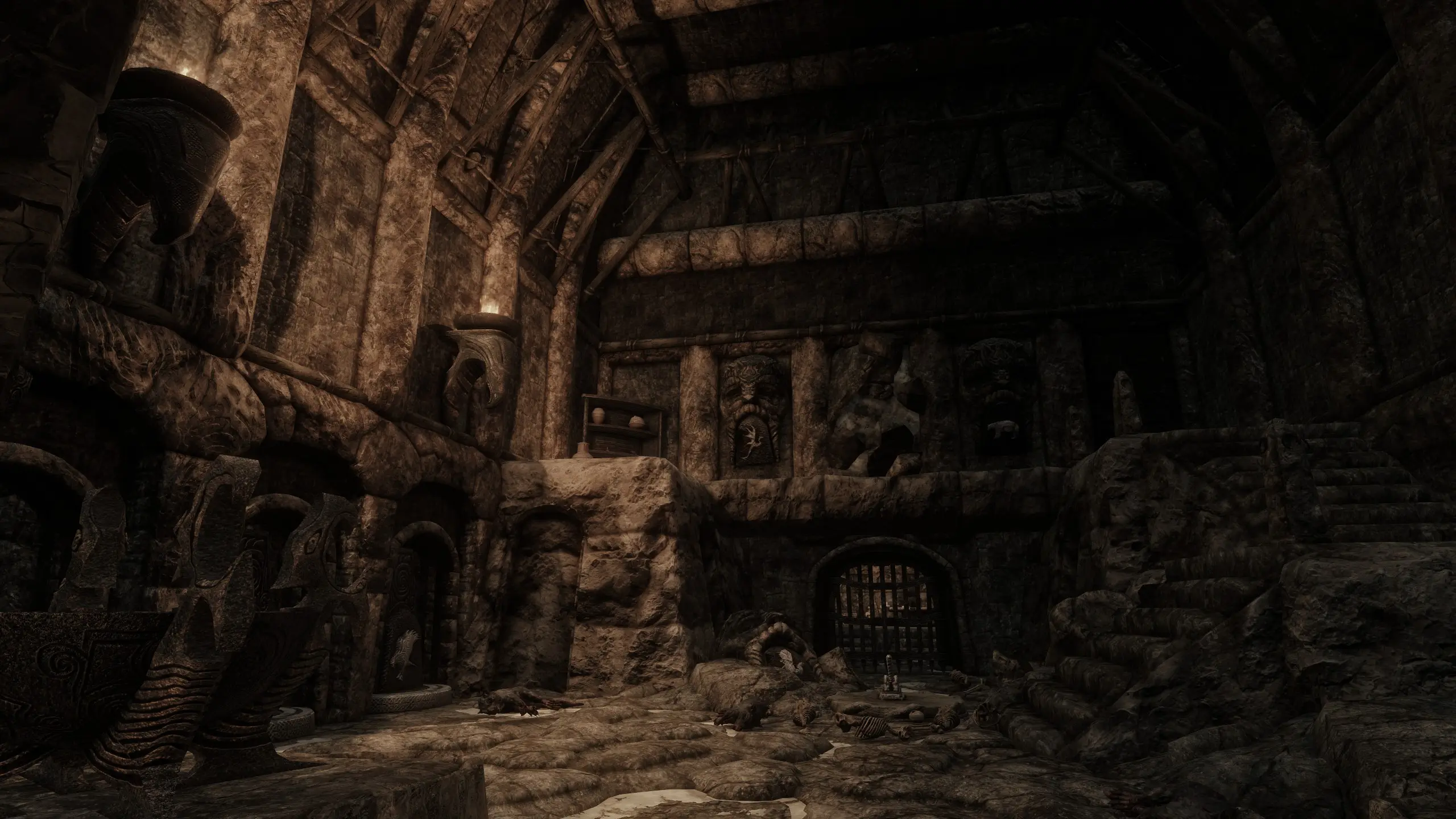 Northfire Rustic Underground Nordic Ruins at Skyrim Special Edition ...