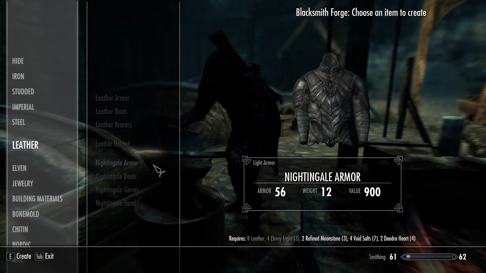 Craftable Nightingale Done Right at Skyrim Special Edition Nexus - Mods ...