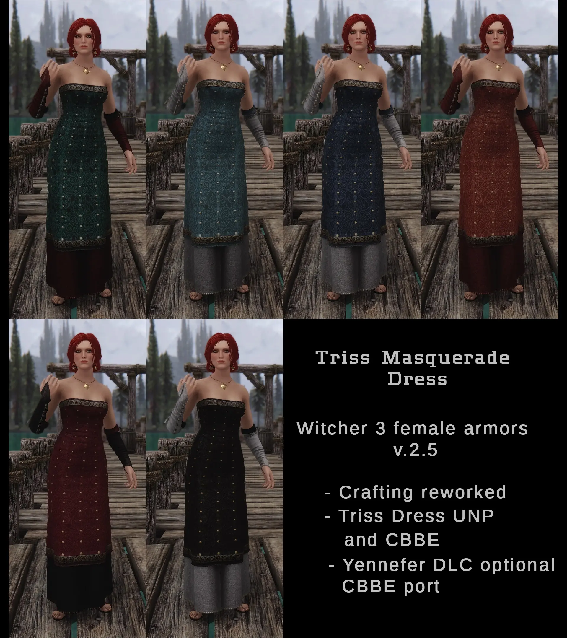 Witcher 3 Female Armors REDONE - WIP SMP at Skyrim Special Edition ...