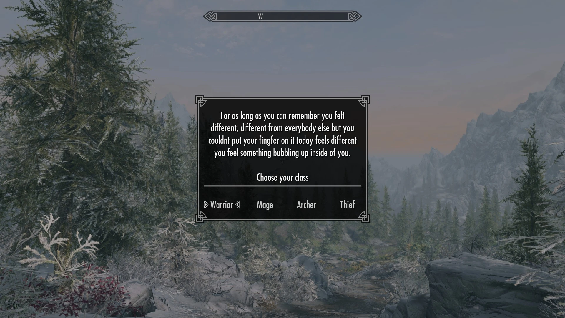 Choose Your Class-Basic At Skyrim Special Edition Nexus - Mods And ...