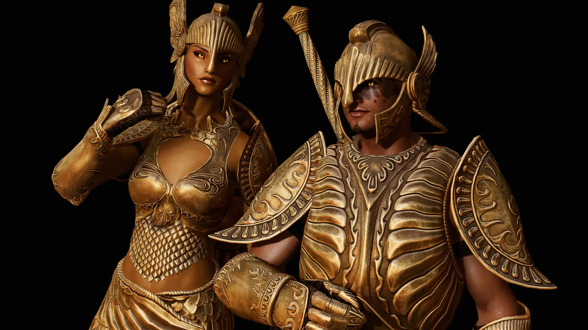 Golden Saint Armory Revamped At Skyrim Special Edition Nexus Mods And