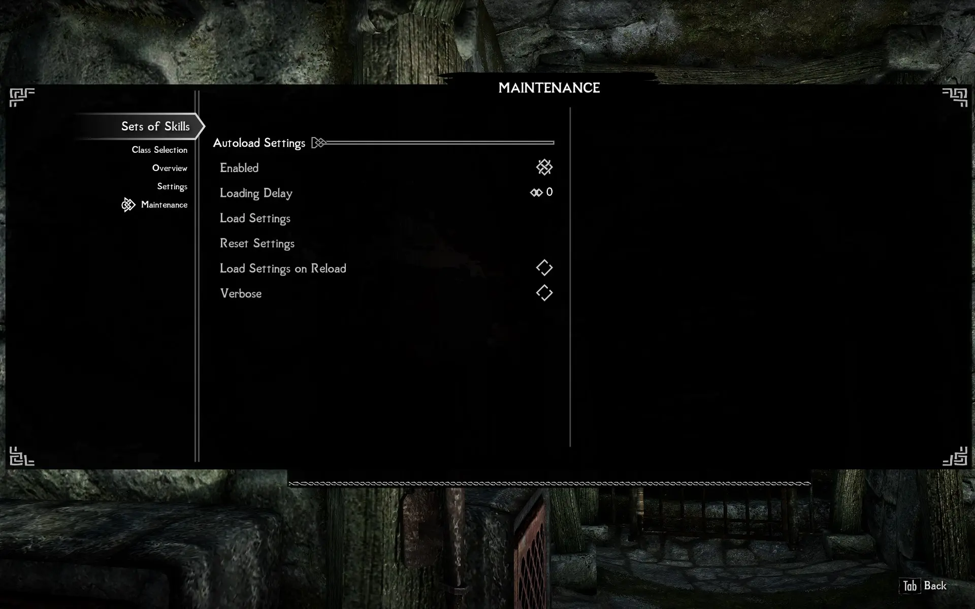 Sets Of Skills - A Skyrim Class Mod - Settings Loader At Skyrim Special ...