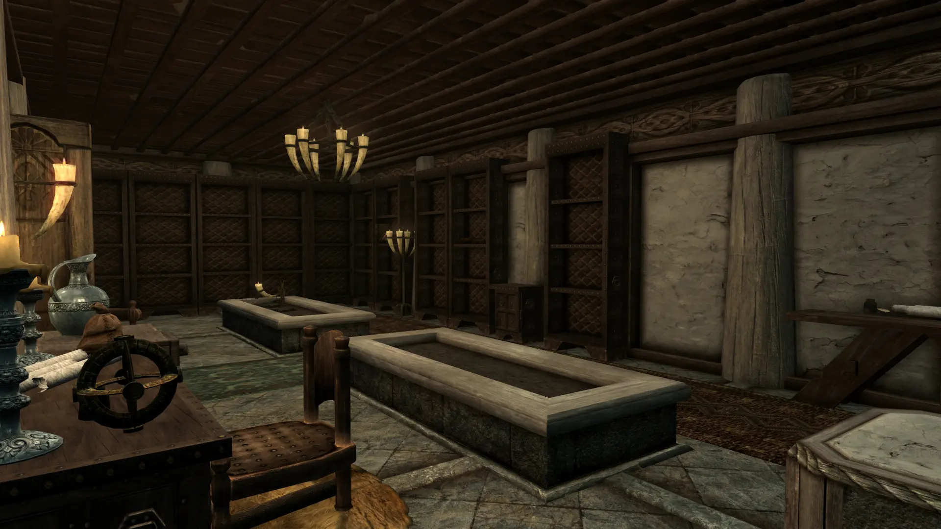 Lakeview Manor Library Reorganized At Skyrim Special Edition Nexus   81586 1672310930 141192261 