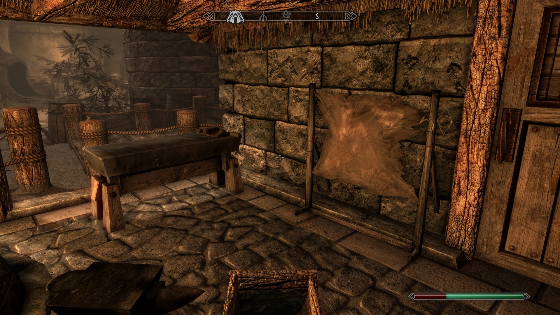 Glover Mallory Now Has A Tanning Rack at Skyrim Special Edition Nexus ...