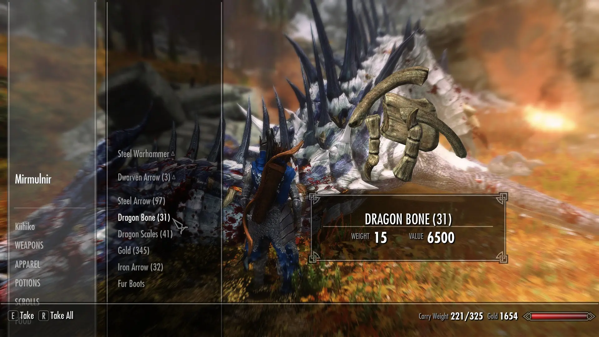 Dragon Bones and Scales loot V0.1 at Skyrim Special Edition Nexus