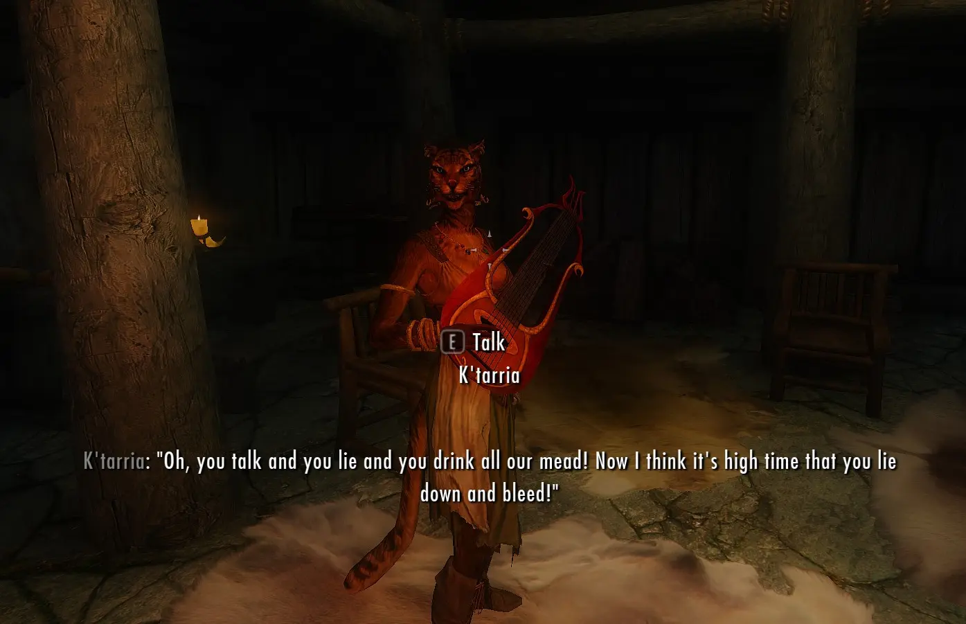 Ktarria The Bard Female Khajiit Mage Follower At Skyrim Special Edition Nexus Mods And