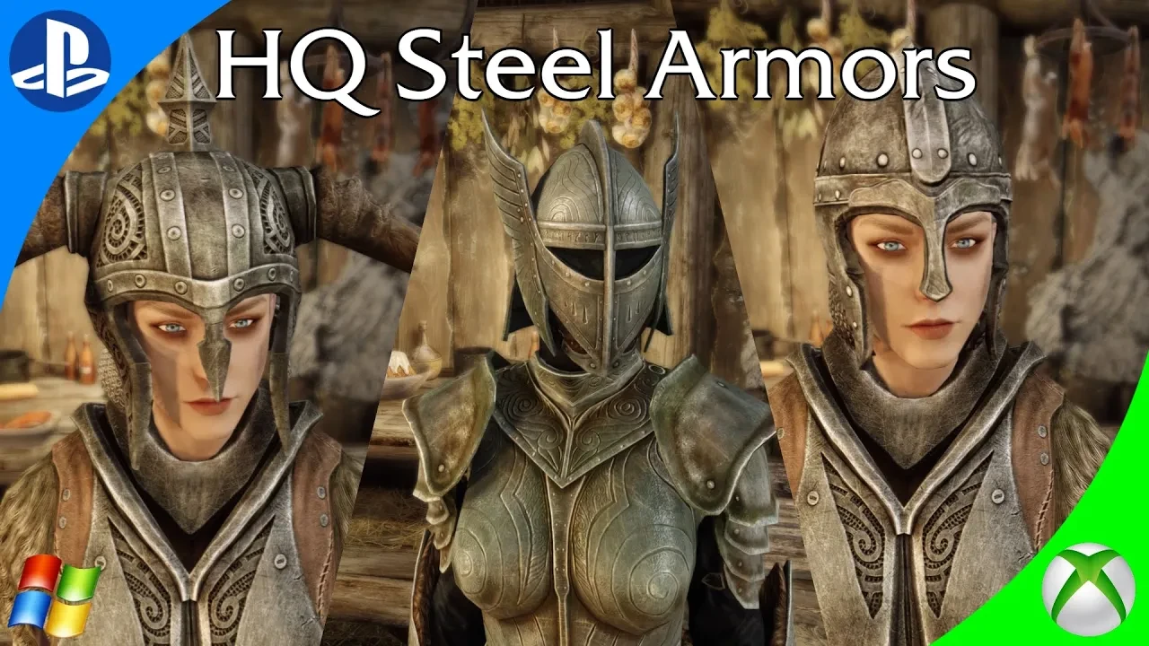 HQ Steel Armors at Skyrim Special Edition Nexus - Mods and Community