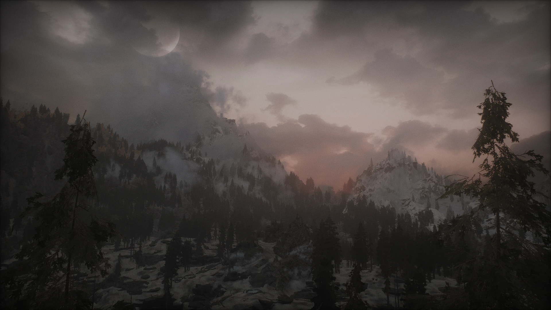 Clouds over Bonestrewn Crest at Skyrim Special Edition Nexus - Mods and ...