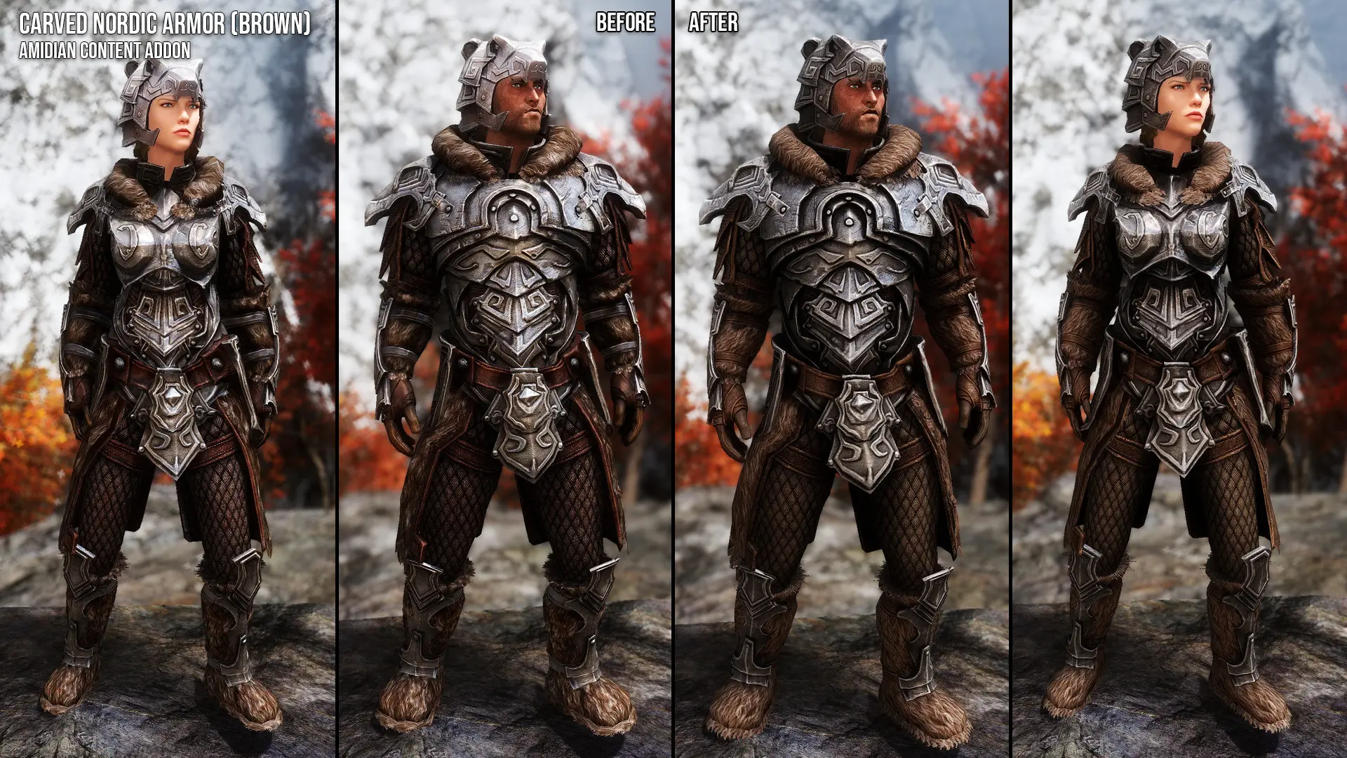 Carved Nordic Armors And Weapons Retexture Se At Skyrim Special Edition Nexus Mods And Community