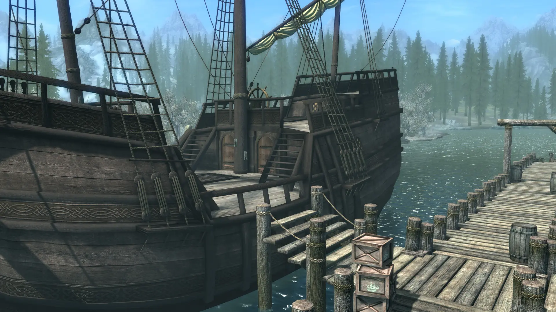 Revamped Solitude Ships and Docks at Skyrim Special Edition Nexus ...