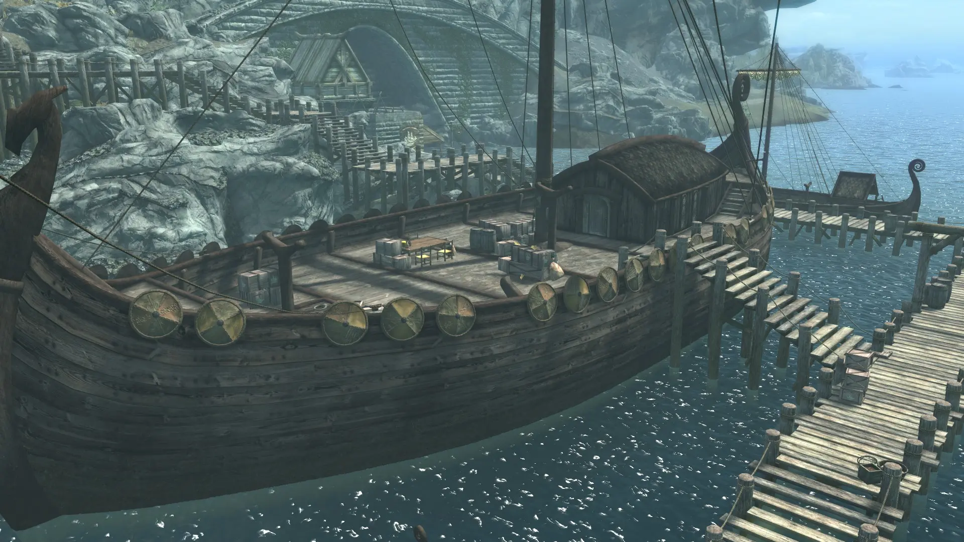 Revamped Solitude Ships and Docks at Skyrim Special Edition Nexus ...