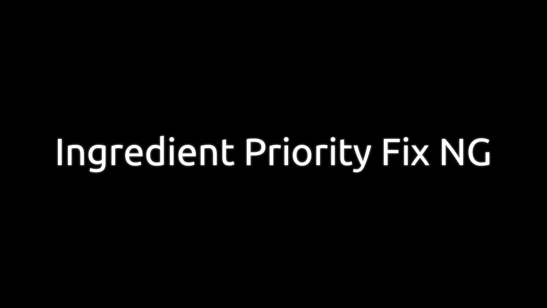 Ingredient Priority Fix NG At Skyrim Special Edition Nexus - Mods And ...