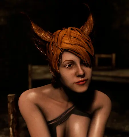 Dints Face Part Mod UBE Patch Animated Cat Ears At Skyrim Special   93991 1687475053 344320222 