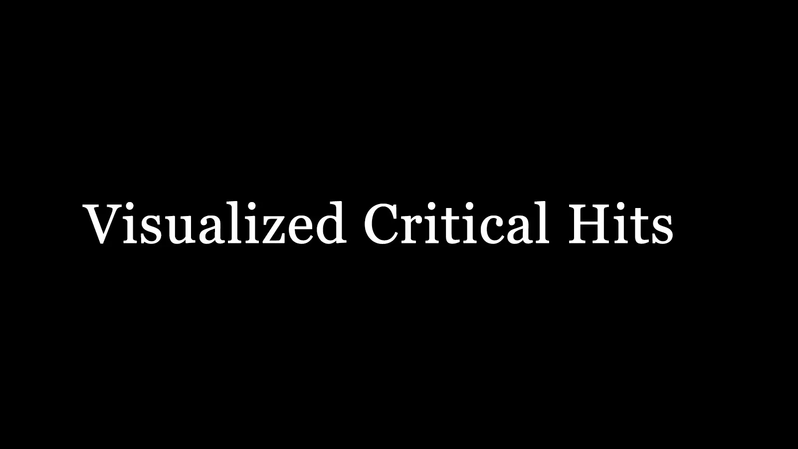 Visualized Critical Hits - Mif At Skyrim Special Edition Nexus - Mods 