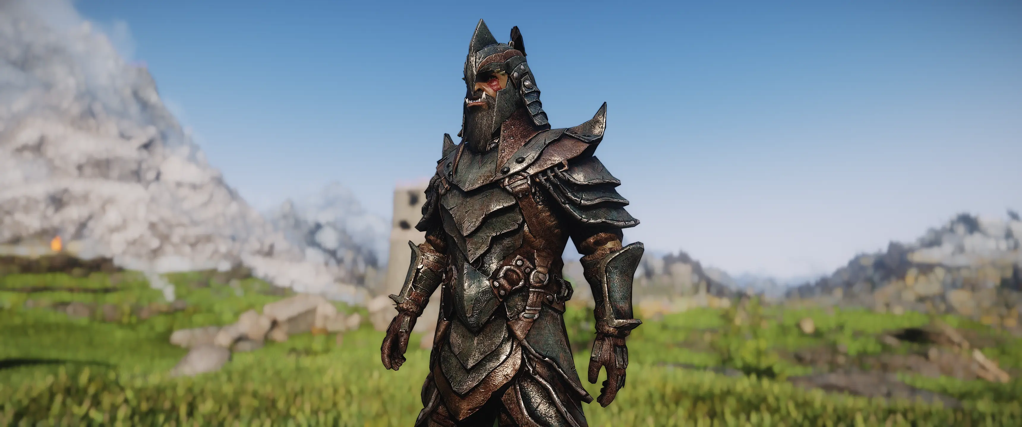 Orcish Armor And Weapon Environment Mapped At Skyrim Special Edition   98159 1691830951 428616283 