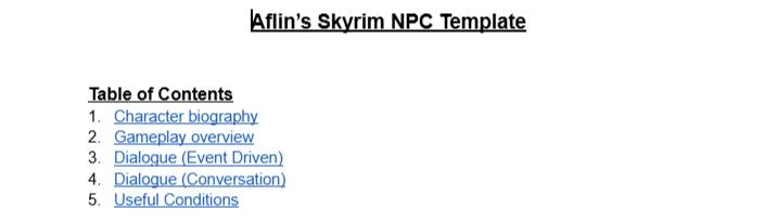 Aflin's Skyrim NPC Template at Skyrim Special Edition Nexus - Mods and ...