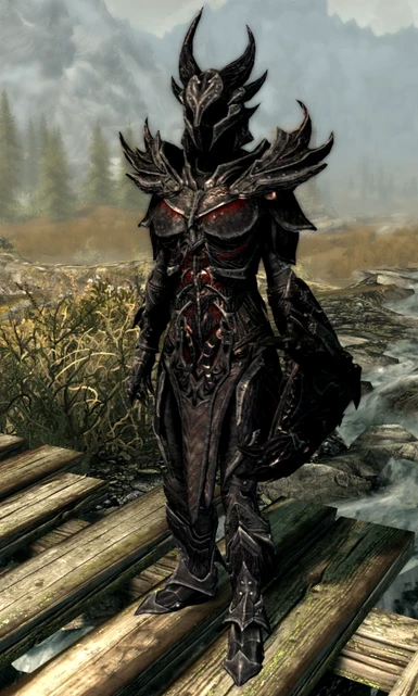 Chaurus Daedric Armor And Weapons at Skyrim Special Edition Nexus ...