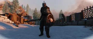 Einherjar Shield and Plumed Helmet