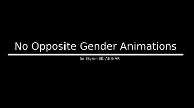 No Opposite Gender Animations NG