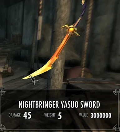 Nightbringer Yasuo Sword SE
