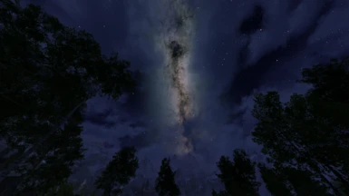Rally's Celestial Canvas (stars) + Realistic Galaxy + adjusted sky gradient color curves