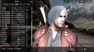 Physic hair in Dante suit pack