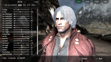 Physic hair in Dante suit pack