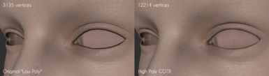 Female eyes from the head meshes.