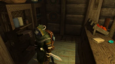 my argonian with his new sword