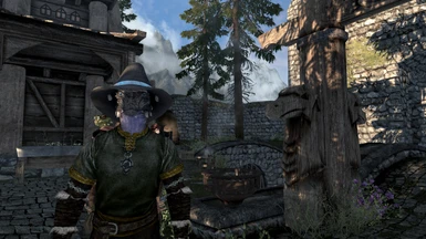 i use a mod that keeps argonian horns intact when wearing helmets or hats, that is not part of this mod
