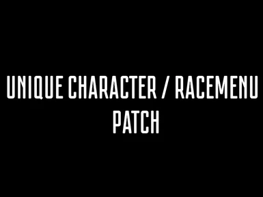 Unique Character Racemenu Patch