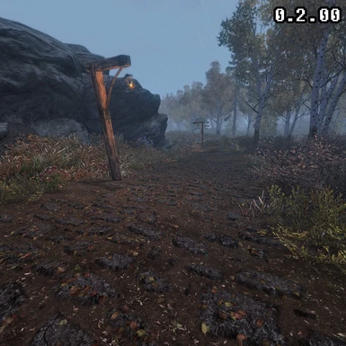 0.2.0 on/off showing light bloom on a foggy morning in the Rift